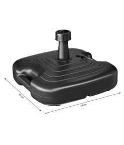 Sonnenschirm-Ständer, Kunststoff, 20 Liter, Ca. B45/T45 Cm -Garten Moebel Haus Geschaft 1030055 WE BG 001 SchneiderSonnenschirmStaenderKsSchirmst20LGrauD