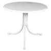 MFG Freizeitmöbel Boulevard-Klapptisch Sevelit, Weiß, Ø85/H70 Cm