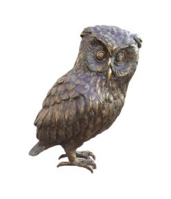 Rottenecker Bronze-Uhu, 17 X 13 X 29 Cm