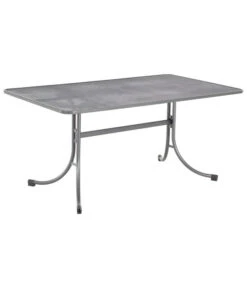 MWH Streckmetalltisch, Eisengrau, Ca. B160/H74/T90 Cm