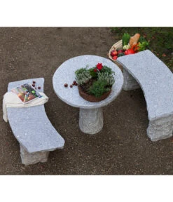 Dehner Granit-Tisch, Rund, Ca. Ø75/H75 Cm -Garten Moebel Haus Geschaft 2741676 WE MO 002 GranitTischrund75cm