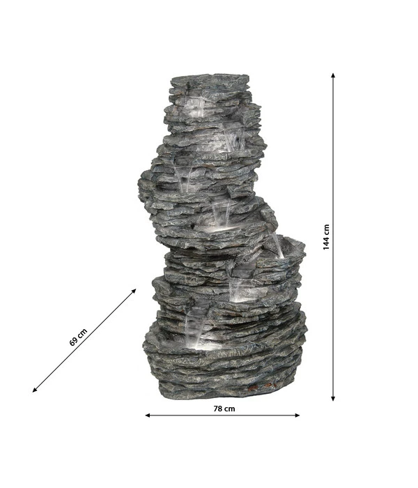 Dehner Polyresin-Gartenbrunnen Torino, Ca. H144 Cm 6 Dehner Polyresin-Gartenbrunnen Torino, Ca. H144 Cm – Bild 4