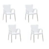 Best Alu-Stapelsessel Maui, 4er Set -Garten Moebel Haus Geschaft 3046851 WE FS 001 4erStapelsesselMauiWeiss