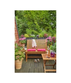 Dehner Akazienbank Paisley, 2-Sitzer -Garten Moebel Haus Geschaft 3099728 WE MO 002 Akazienbank Paisley 1