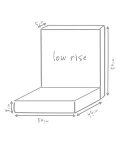 Outbag Niederlehnerpolster Low Rise Plus, Ca. B50/H8/T94 Cm -Garten Moebel Haus Geschaft 3510955 WE DE 002 LowRisePlusAnthrazit