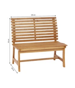 Dehner Akazienbank Paisley, 2-Sitzer -Garten Moebel Haus Geschaft 4069167 WE BG 001 AkazienbankPaisley