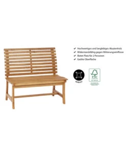 Dehner Akazienbank Paisley, 2-Sitzer -Garten Moebel Haus Geschaft 4069167 WE IG 001 AkazienbankPaisley