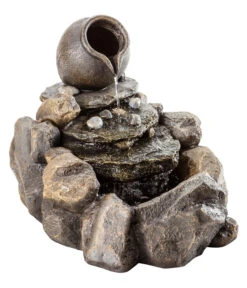 Dehner Polyresin-Gartenbrunnen Florero, Ca. H54,4 Cm