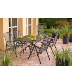 Royal Garden Streckmetall-Gartentisch, Ca. B145/H74/T90 Cm -Garten Moebel Haus Geschaft 5312822 WE MO 004 GruppeSavoy