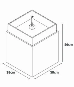 Climaqua Naturschiefer-Gartenbrunnen Vida Mit LED-Beleuchtung -Garten Moebel Haus Geschaft 6646202 WE BG 001 ClimaquaGartenbrunnenVida40Rusty
