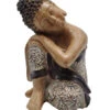 Dehner Polyresin-Buddha Holzoptik, Ca. H29 Cm -Garten Moebel Haus Geschaft 6657522 WE FS 001 PolyresinBuddhaHolz