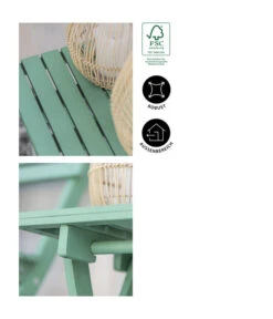 Dehner Klapphocker Stavanger, Ca. B45/H45/T42,6 Cm -Garten Moebel Haus Geschaft 6666507 WE IG 002 KlapphockerStavangerGruen