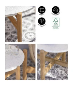 Dehner Tisch Portofino, Ca. Ø80/H37,8 Cm -Garten Moebel Haus Geschaft 6670699 WE IG 001 DehnerTischPortofino