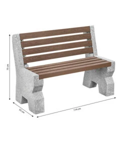 Dehner Granit-Gartenbank, 2-Sitzer, Ca. B114/H75/T52 Cm 7 Dehner Granit-Gartenbank, 2-Sitzer, Ca. B114/H75/T52 Cm -Garten Moebel Haus Geschaft 6692065 WE BG 001 GRANITBANKWPCRUECKENL