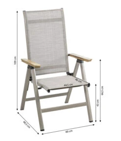 Dehner Klappsessel Cleveland, Hellbraun -Garten Moebel Haus Geschaft 6894109 WE BG 001 KlappsesselCleveland