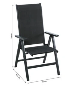 Dehner Klappsessel Cleveland, Dunkelgrau -Garten Moebel Haus Geschaft 6894141 WE BG 001 DehnerKlappsesselClevelandNEU