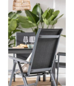 Dehner Klappsessel Cleveland, Dunkelgrau -Garten Moebel Haus Geschaft 6894141 WE MO 001 KlappsesselClevelandGrau