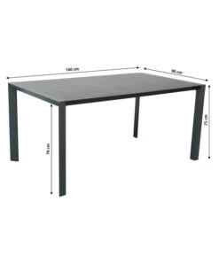 Dehner Alutisch Cleveland, Ca. B160/H75/T90 Cm -Garten Moebel Haus Geschaft 6895353 WE BG 001 AlutischCleveland