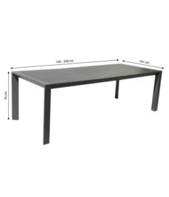 Dehner Ausziehtisch Cleveland, Ca. B160-240/H76/T101 Cm -Garten Moebel Haus Geschaft 6895379 WE BG 001 AusziehtischClevelandNEU