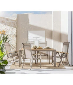 Dehner Stapelstuhl Cleveland, Hellbraun -Garten Moebel Haus Geschaft 6895387 WE MO 001 GruppeClevelandWoodNEU 2