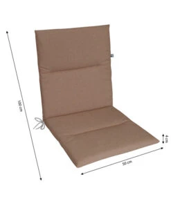 KETTtex Niederlehnerpolster Lindos Taupe, Ca. B100/H4/T50 Cm -Garten Moebel Haus Geschaft 6907000 WE BG 001 KETTtexNiederlehnerpolsterLindosTaupe