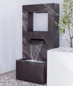 Dehner Metall-Gartenbrunnen Barcelona, Ca. H92 Cm -Garten Moebel Haus Geschaft 6911226 WE MO 003 BrunnenBarcelona