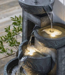 Dehner Polyresin-Gartenbrunnen Hyeres, Ca. H75,5 Cm -Garten Moebel Haus Geschaft 6911234 WE DE 002 BrunnenHyeres