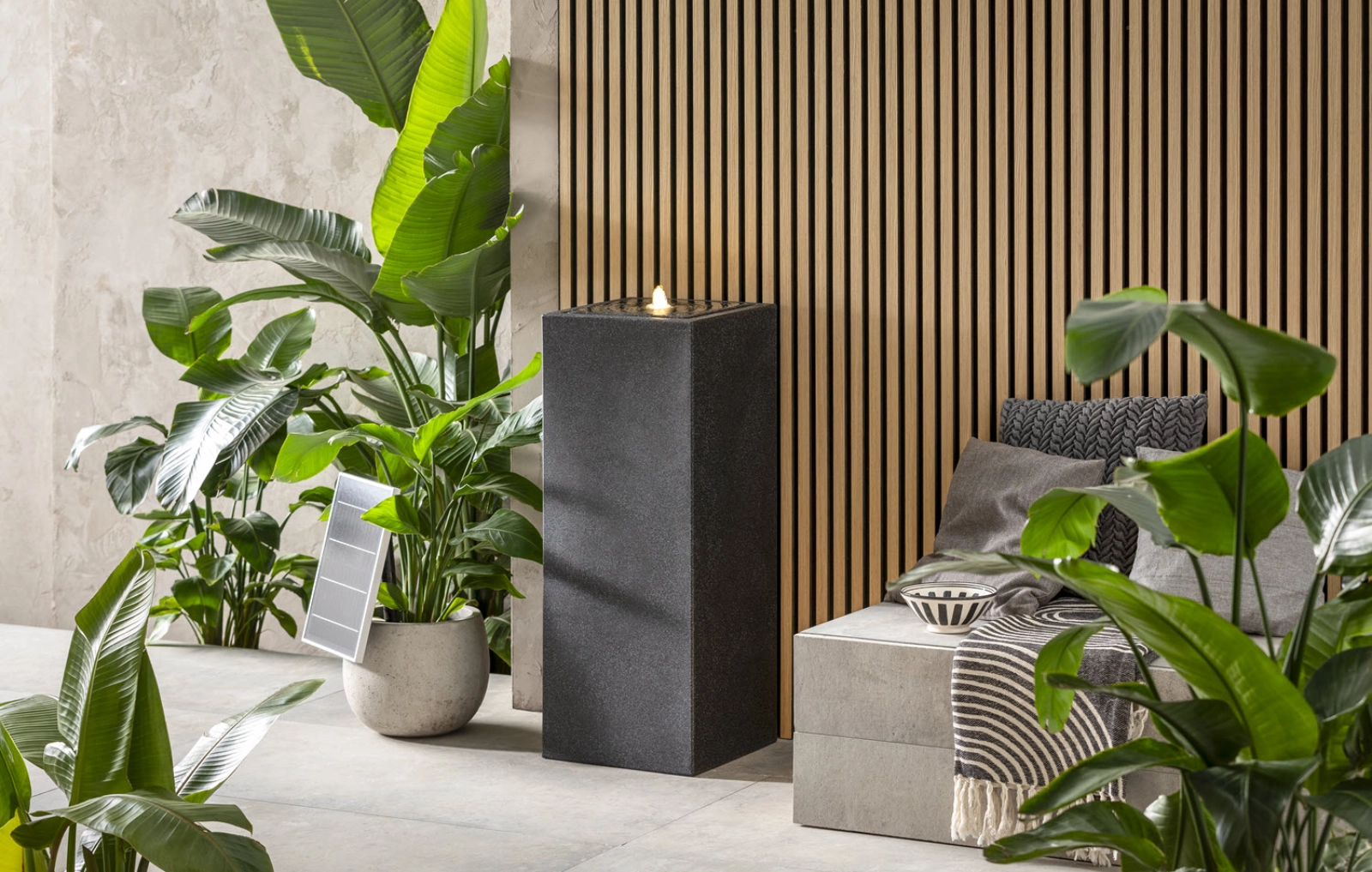 Garten Moebel Haus Geschaft -Garten Moebel Haus Geschaft 5842067 PR MO 001 SolarbrunnenGlonnSchwarz